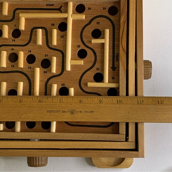 Labyrinth Wooden Tilting Puzzle Maze Game Cardinal #189 Premiere Edition no Ball - Picture 13 of 16